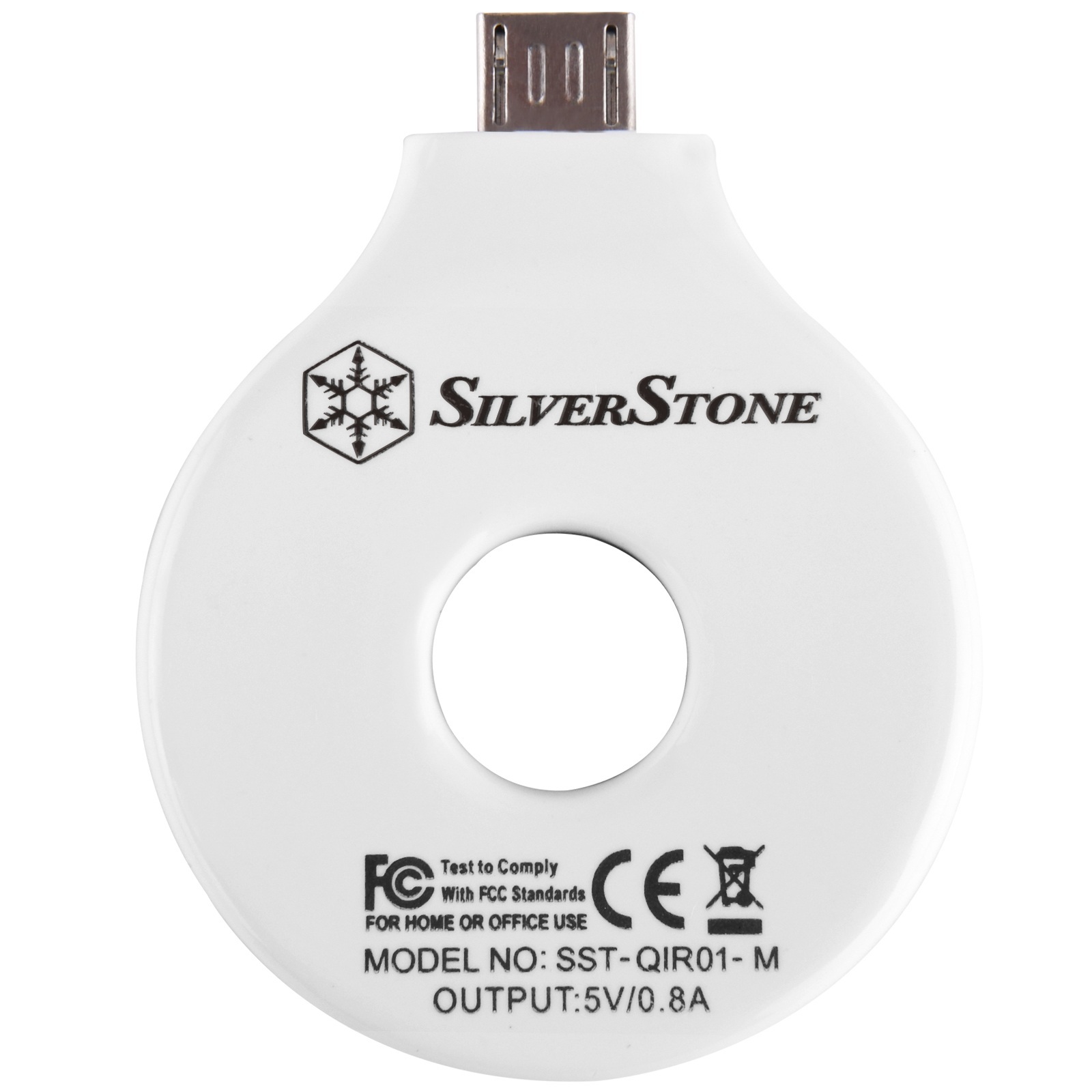 Silverstone QIR01W (SST-QIR01W-M) Bezprzewodowa ładowarka Qi Micro USB, biała