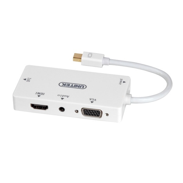 Zdjęcie produktu: Unitek Adapter miniDisplayPort do HDMI/DVI/VGA + Audio (Y-6354)