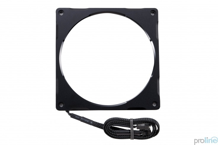 Ramka Phanteks Halos Lux RGB Led Aluminiumiowa 120mm Czarna
