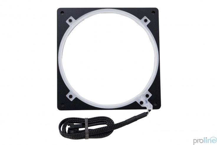 Ramka Phanteks Halos Lux RGB Led Aluminiumiowa 120mm Czarna