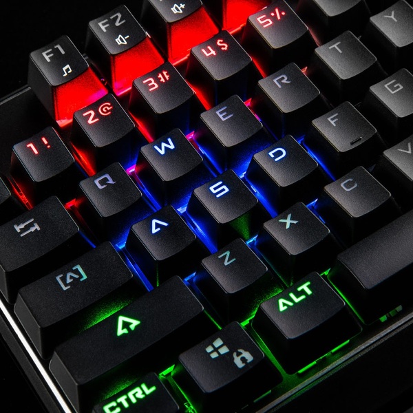 Zdjęcie produktu: Klawiatura Modecom PRZEWODOWA MECHANICZNA Volcano Lanparty RGB (brązowe przełącznik) K-MC-LANPARTY-U-RGB-BROWN