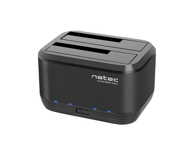 Stacja dokująca Natec Kangaroo Dual 2.5"/3.5" SATA Black USB 3.0 z zasilaczem (NSD-0955)