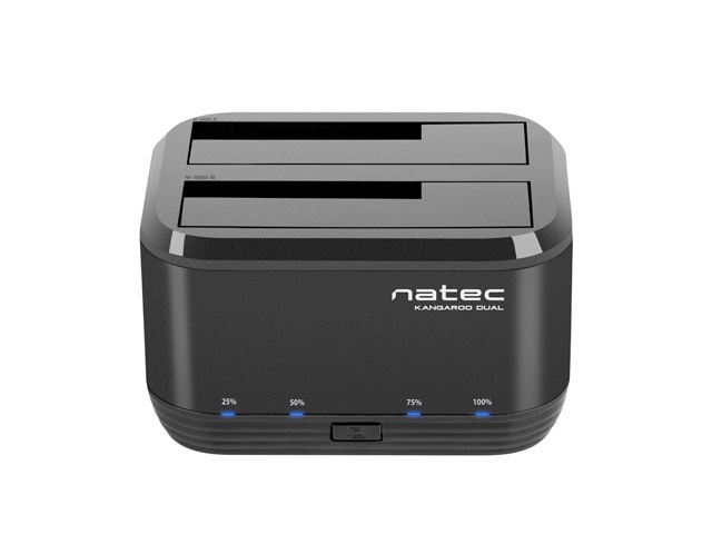 Stacja dokująca Natec Kangaroo Dual 2.5"/3.5" SATA Black USB 3.0 z zasilaczem (NSD-0955)