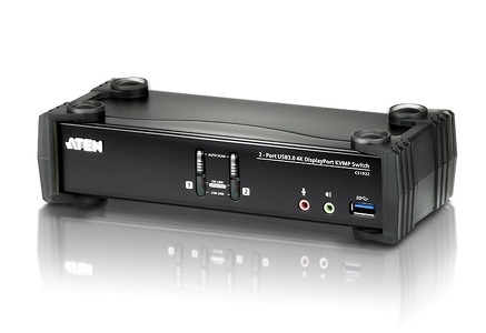 Miniatura produktu: ATEN Przełącznik KVM CS1922-AT-G 2-portowy USB 3.0 4K DisplayPort