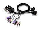 ATEN Przełącznik KVM CS682-AT 2-portowy USB DVI/Audio z kablowym przełączaniem portów