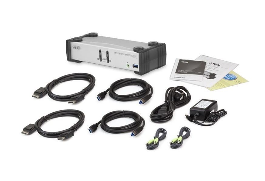 Zdjęcie produktu: ATEN Przełącznik KVM CS1912-AT-G 2-portowy Zdjęcie produktu: ATEN Przełącznik KVM CS1912-AT-G 2-portowy