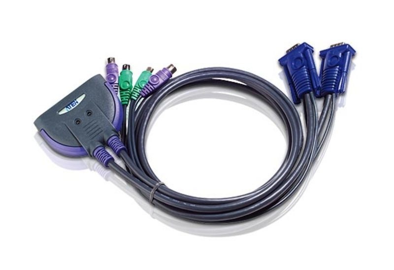 ATEN Przełącznik KVM CS62S-AT 2-portowy PS/2 VGA (0.9m)