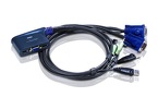 Miniatura zdjęcia: ATEN Przełącznik KVM CS62US-A7 2-portowy USB VGA/Audio (0.9m)