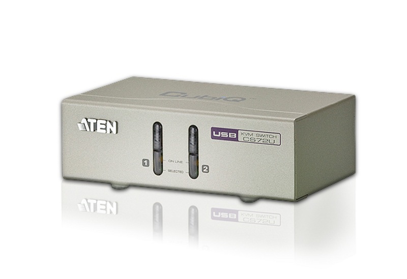 ATEN Przełącznik KVM CS72U-A7 2-portowy USB VGA/Audio ATEN Przełącznik KVM CS72U-A7 2-portowy USB VGA/Audio