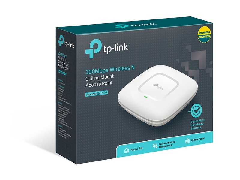 Zdjęcie produktu: TP-Link EAP110 Wireless 802.11n/300Mbps AccessPoint PoE