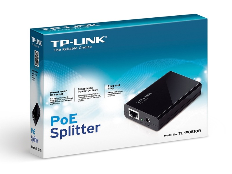 Zdjęcie produktu: TP-Link TL-POE10R zasilacz (odbiornik) PoE 1port, 5VDC/12VDC