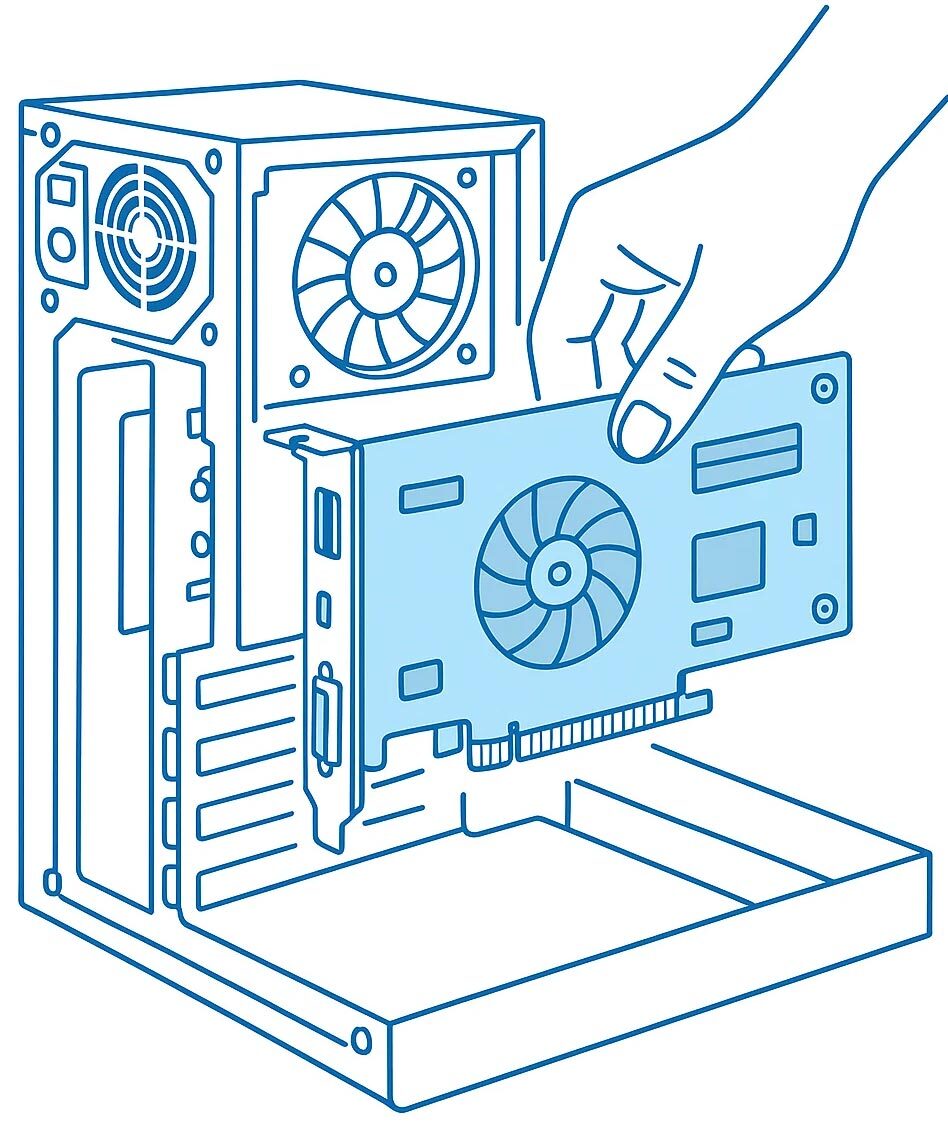 Montaż karty rozszerzeń