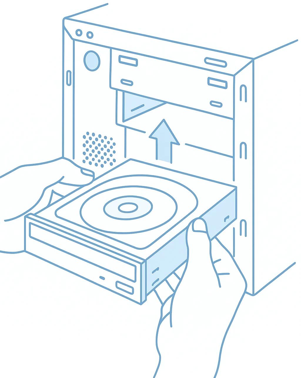 Montaż napędu optycznego Montaż napędu optycznego