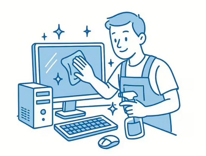 Zdjęcie produktu: Czyszczenie zestawu komputerowego Zdjęcie produktu: Czyszczenie zestawu komputerowego