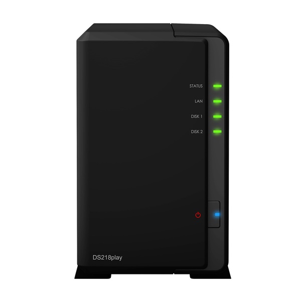 Zdjęcie produktu: Serwer plików Synology DS218play 2-bay, SATA 6G, 1.5GHz dual-core, 1GB RAM, 1xGbE LAN, 1xUSB 3.0, 1xUSB 2.0