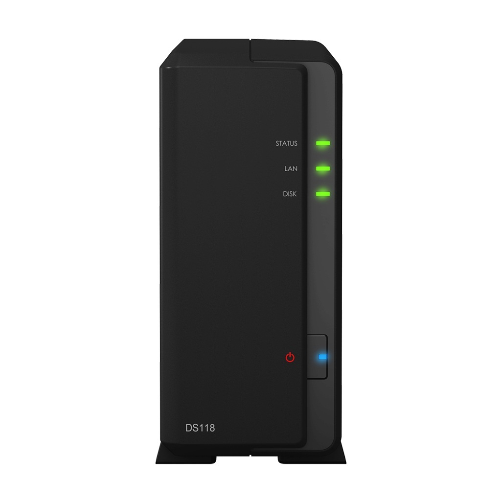 Serwer plików Synology DS118 1-bay, EOL nowy model DS124 Serwer plików Synology DS118 1-bay, EOL nowy model DS124