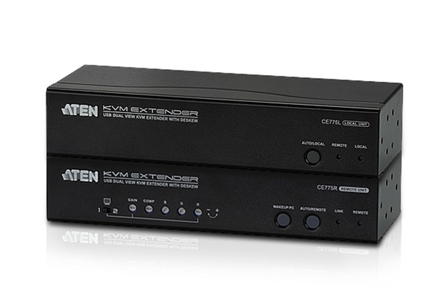Zdjęcie produktu: ATEN Extender KVM CE775-AT-G USB VGA Dual