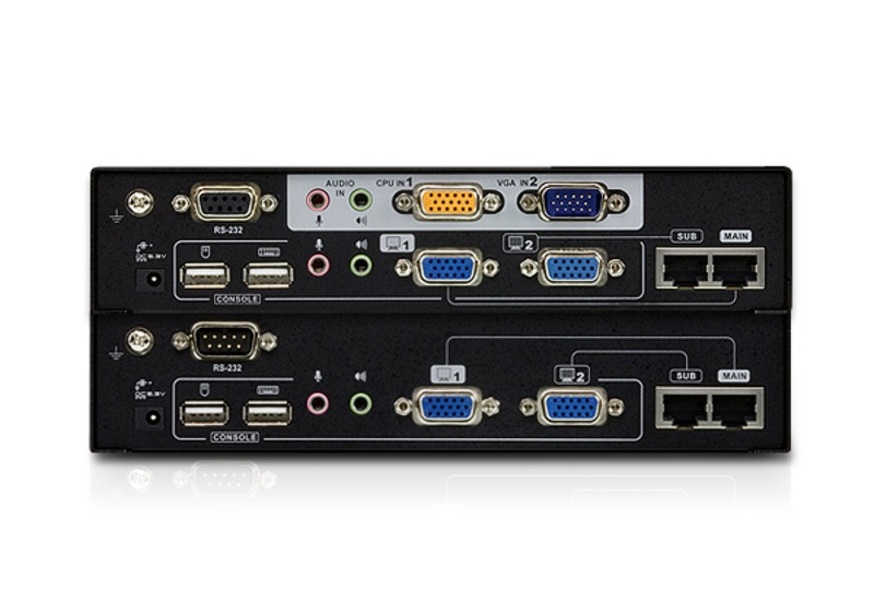 Zdjęcie produktu: ATEN Extender KVM CE775-AT-G USB VGA Dual