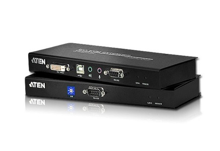 Miniatura produktu: ATEN Extender KVM CE600-A7-G USB DVI Kat 5 (1024 x 768@60m)
