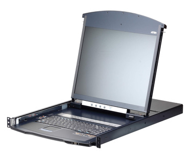 Miniatura produktu: ATEN Konsola KVM over IP KL1116VN-AXA-AG 16-portowa Kat 5 Dual Rail 19" LCD z Virtual Media