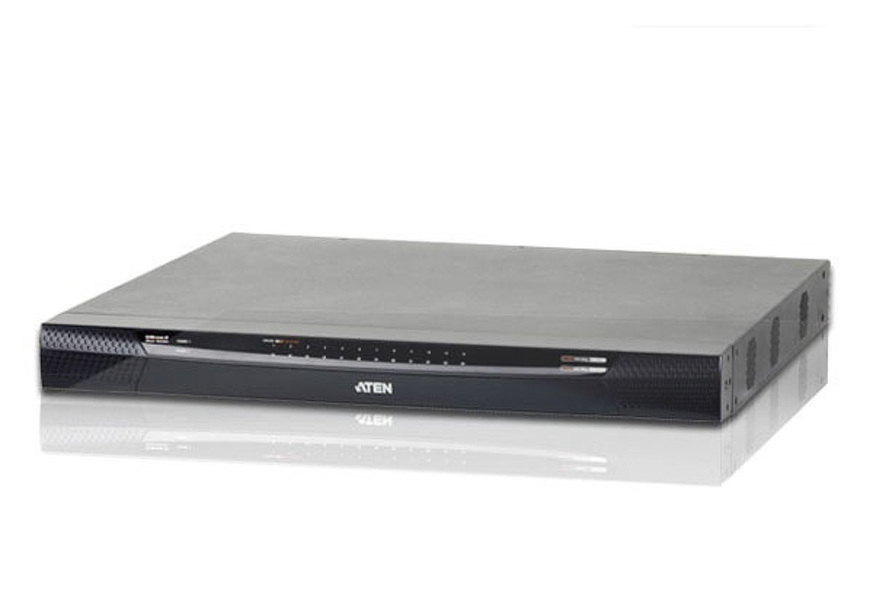Zdjęcie produktu: ATEN Przełącznik KVM over IP KN4124VA-AX-G 1-lokalny/4-zdalne dostępy 24-portowy Kat 5 z Virtual Media