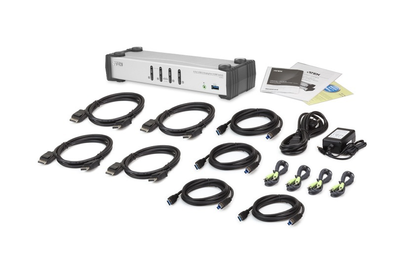 ATEN Przełącznik KVM CS1914-AT-G 4-portowy