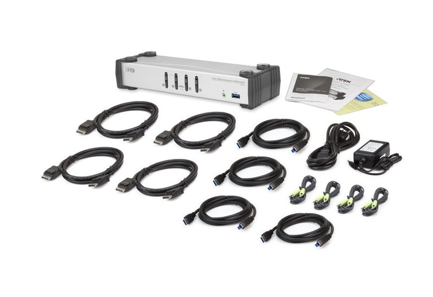 Zdjęcie produktu: ATEN Przełącznik KVM CS1914-AT-G 4-portowy