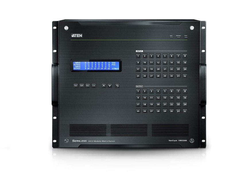 Zdjęcie produktu: ATEN Przełącznik matrycowy VM3200-AT-G 32x32 modularny Zdjęcie produktu: ATEN Przełącznik matrycowy VM3200-AT-G 32x32 modularny