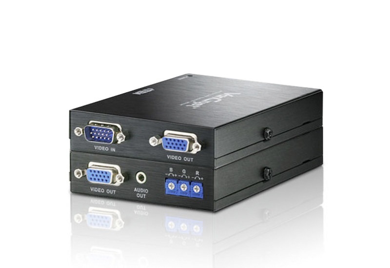 ATEN Extender video VE170Q-AT-G VGA/Audio Kat 5 (1280 x 1024@300m)