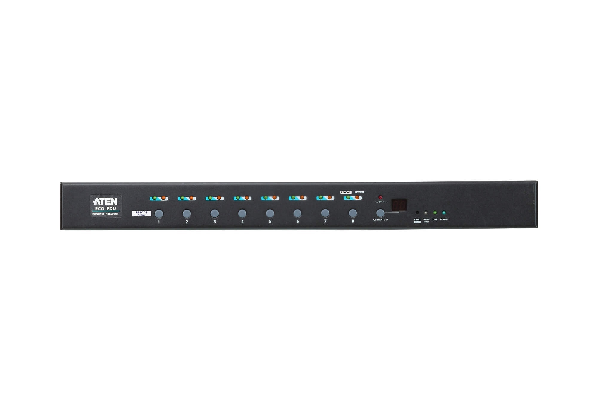 ATEN Listwa PDU PE6208AV-AT-G 8-gniazd 1U