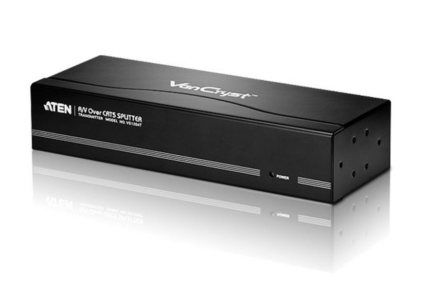 Zdjęcie produktu: ATEN Rozdzielacz VGA/Audio VS1204T-AT-G 4-portowy Kat 5