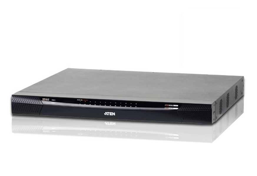Zdjęcie produktu: ATEN Przełącznik KVM over IP KN2124VA-AX-G 1-lokalny/2-zdalne dostępy 24-portowy Kat 5 z Virtual Media Zdjęcie produktu: ATEN Przełącznik KVM over IP KN2124VA-AX-G 1-lokalny/2-zdalne dostępy 24-portowy Kat 5 z Virtual Media