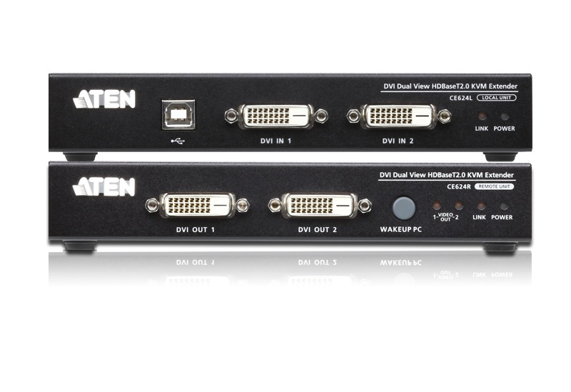 ATEN Extender KVM CE624-AT-G USB DVI Dual