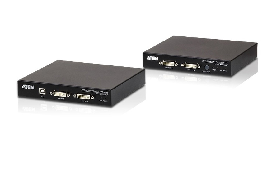 Zdjęcie produktu: ATEN Extender KVM CE624-AT-G USB DVI Dual