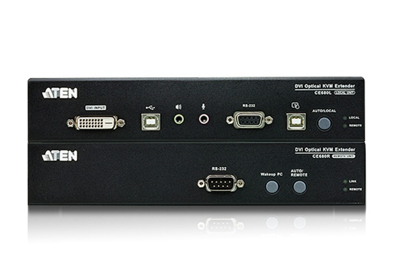 ATEN Extender optyczny KVM CE680-AT-G USB DV