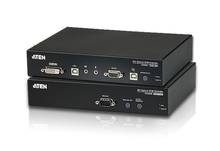 Miniatura produktu: ATEN Extender optyczny KVM CE680-AT-G USB DVI (1920 x 1200@600m)