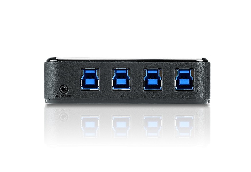 Zdjęcie produktu: ATEN US434-AT 4-portowy USB 3.1 Gen1 współdzielenie urządzeń peryferyjnych Zdjęcie produktu: ATEN US434-AT 4-portowy USB 3.1 Gen1 współdzielenie urządzeń peryferyjnych