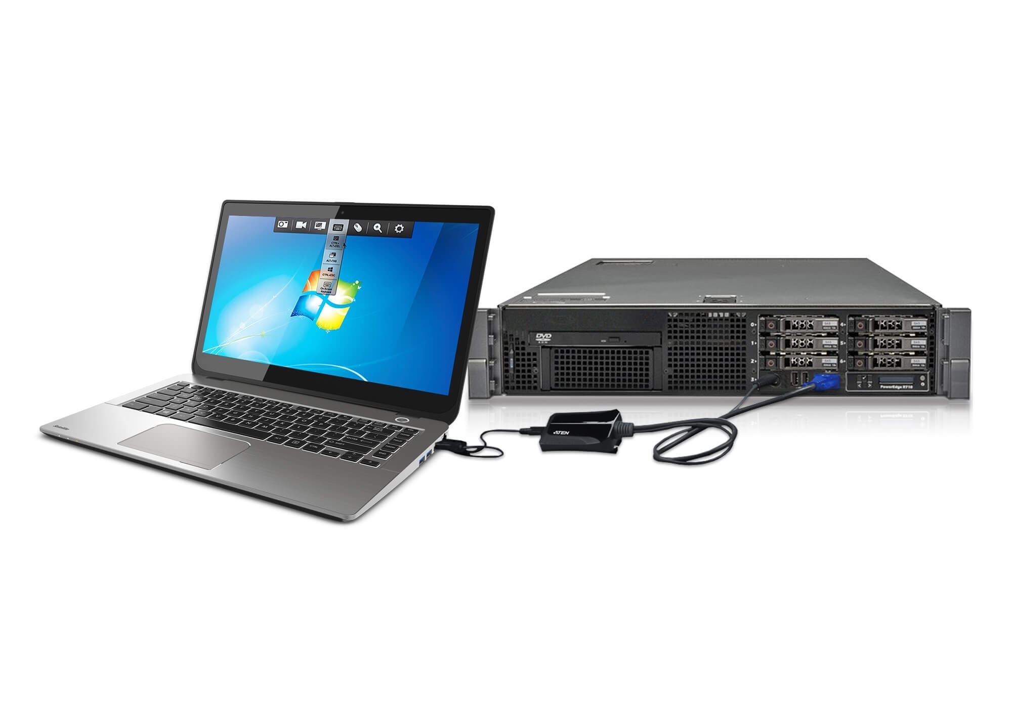 ATEN Adapter konsoli USB CV211-AT Laptop