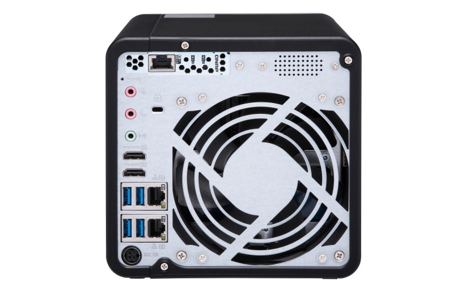 Zdjęcie produktu: Serwer plików QNAP TS-453BT3-8G 4-Bay,SATA 6Gbps, Intel Celeron J3455 1.5 GHz quad, 8GB DDR3L, 2 x 4GB , 2xGbE LAN , USB 3.0x5