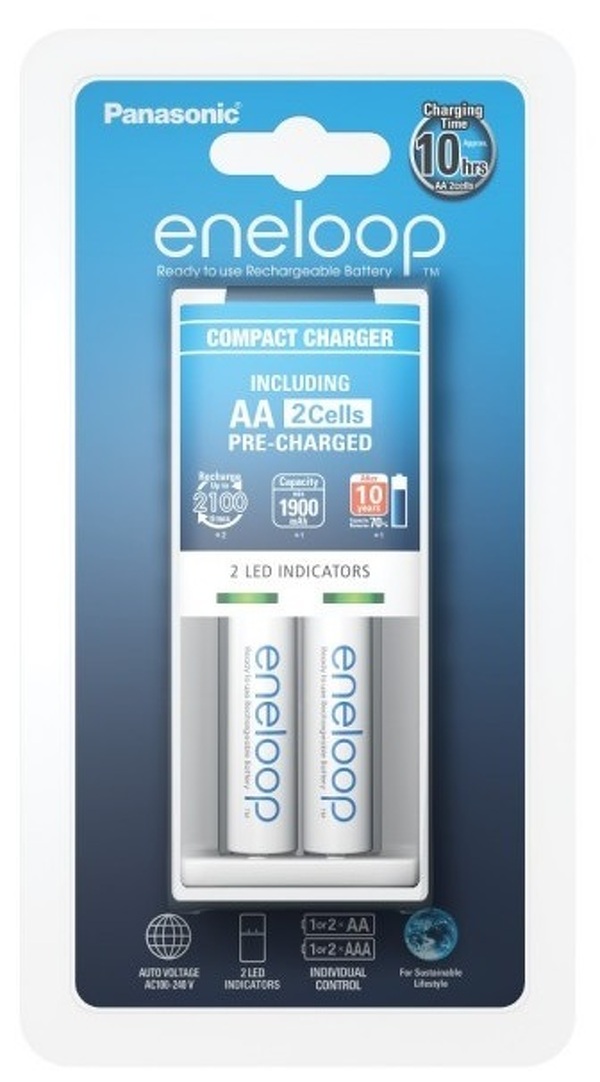 Zdjęcie produktu: Ładowarka Panasonic BQ-CC50 + 2xR6/AA Eneloop 1900 mAh (K-KJ50MCC20E) Zdjęcie produktu: Ładowarka Panasonic BQ-CC50 + 2xR6/AA Eneloop 1900 mAh (K-KJ50MCC20E)