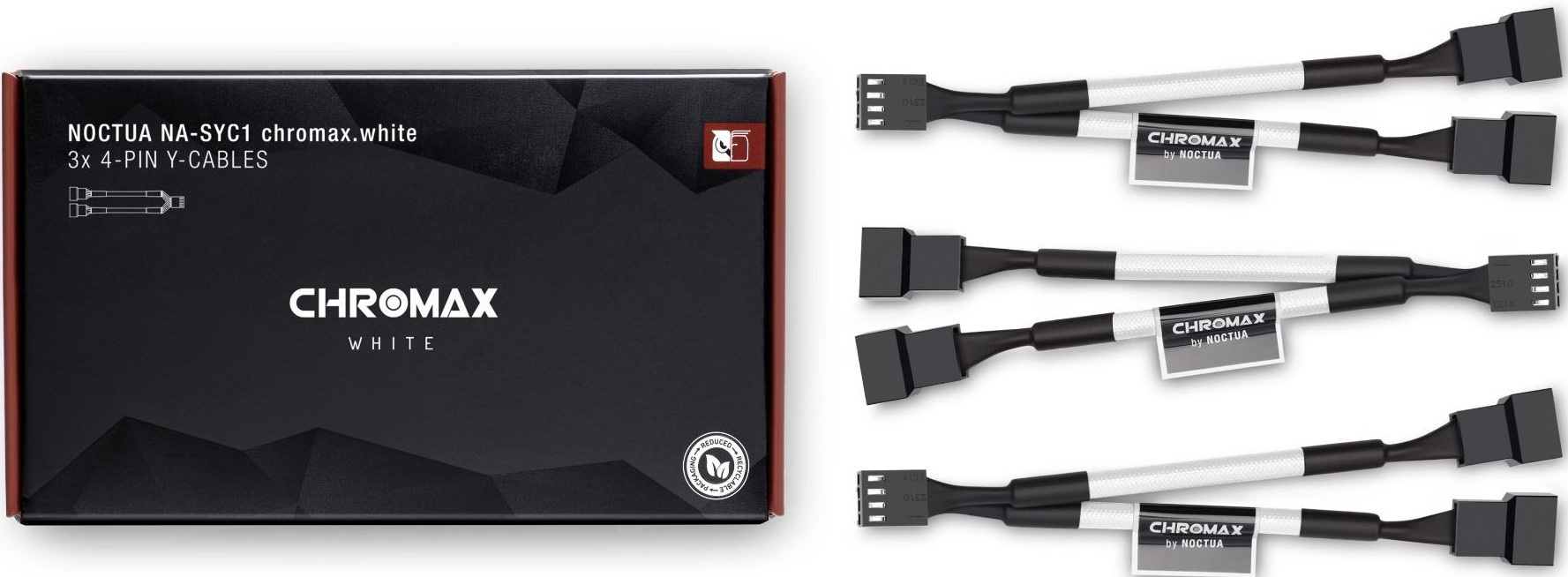 Noctua NA SYC1.white 4-Pin PWM 3 szt