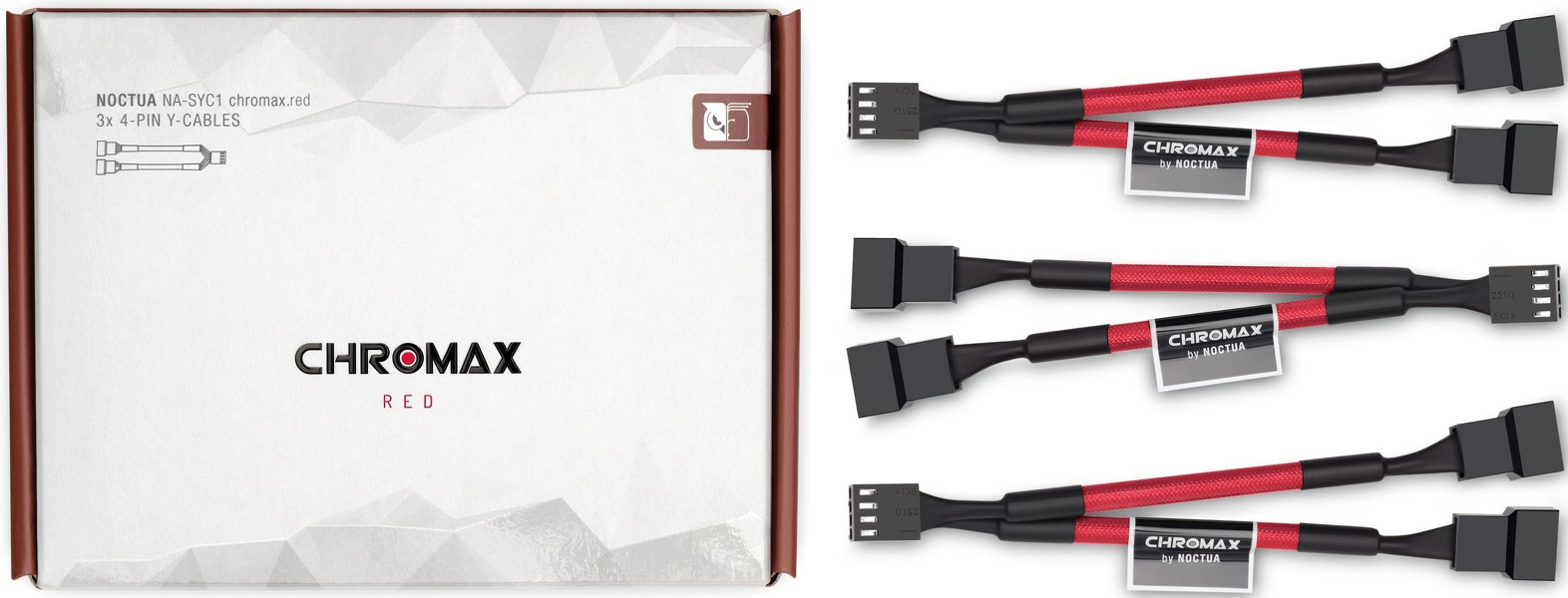 Zdjęcie produktu: Noctua NA SYC1.red 4-Pin PWM 3 szt