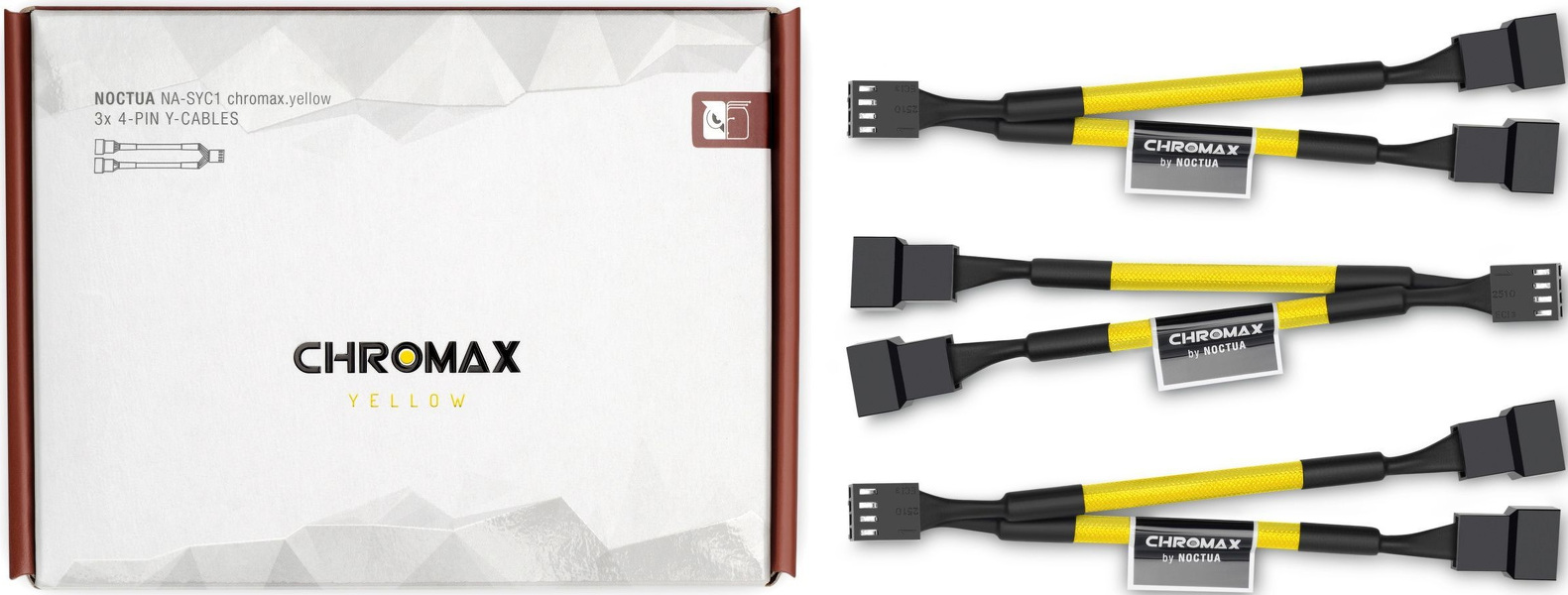 Zdjęcie produktu: Noctua NA SYC1.yellow 4-Pin PWM 3 szt