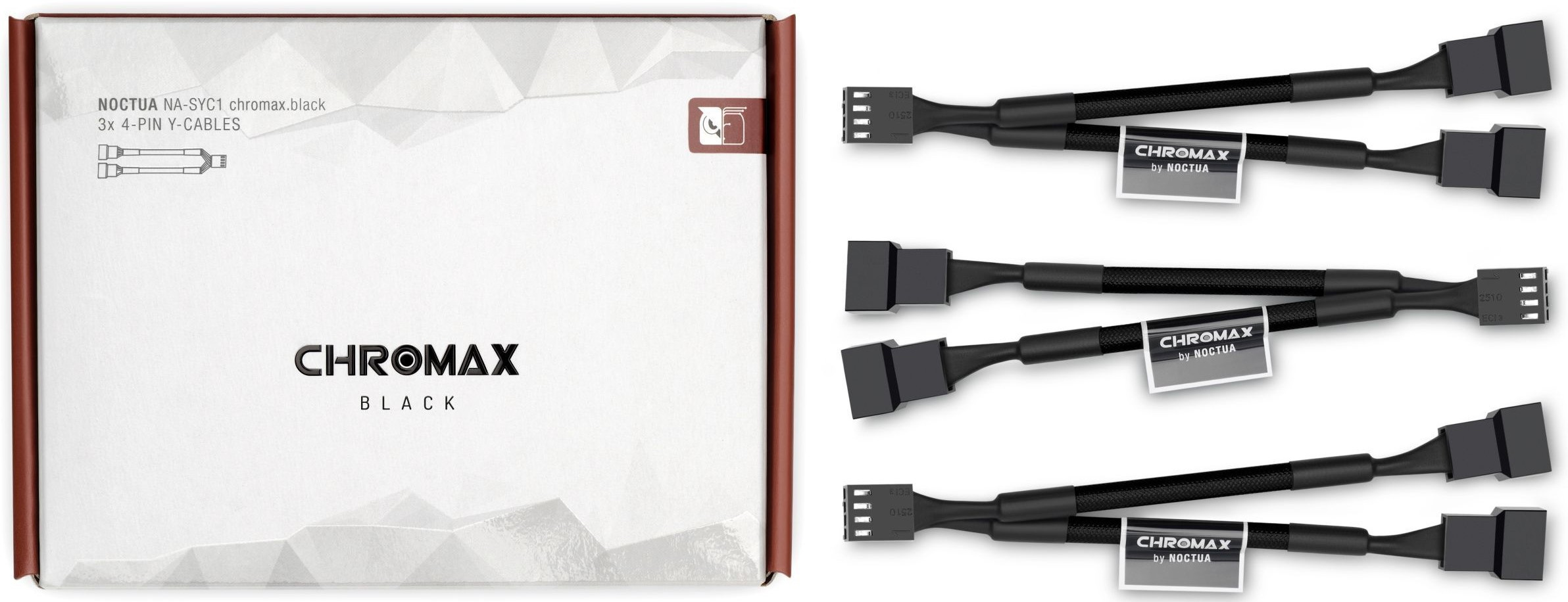 Noctua NA-SYC1 chromax.black 4-Pin PWM 3szt