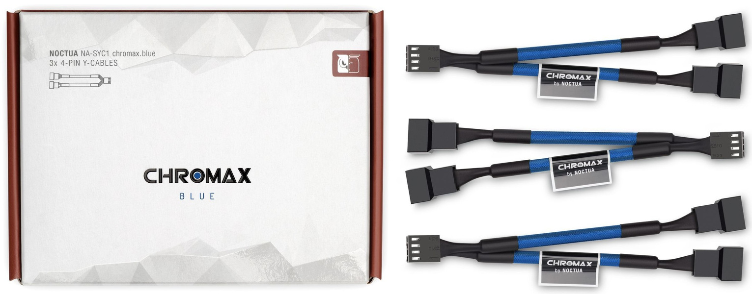 Zdjęcie produktu: Noctua NA-SYC1 chromax.blue 4-Pin PWM 3szt