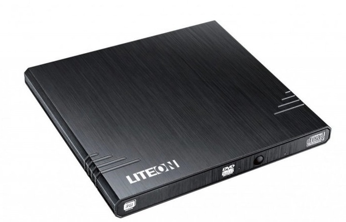 LiteOn nagrywarka zewnętrzna eBAU108-L11 USB Slim Czarna