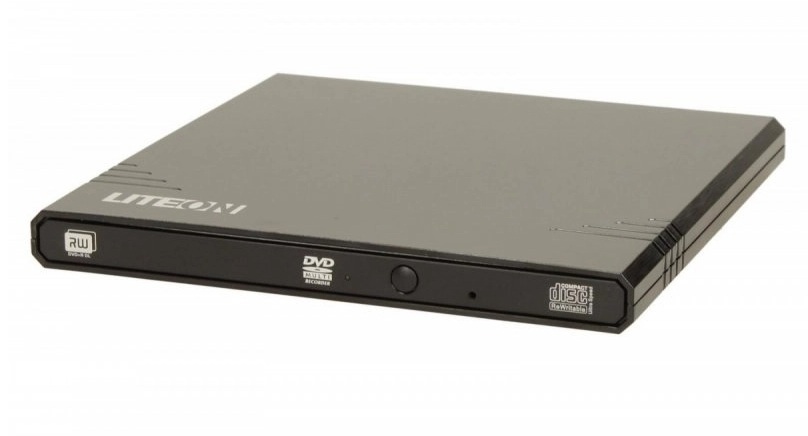 LiteOn nagrywarka zewnętrzna eBAU108-L11 USB Slim Czarna