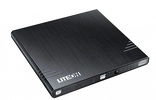 Miniatura zdjęcia: LiteOn nagrywarka zewnętrzna eBAU108-L11 USB Slim Czarna