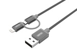 Miniatura zdjęcia: Unitek Mobile przewód Lightning/MicroUSB MFI Gray (Y-C4031GY) Miniatura zdjęcia: Unitek Mobile przewód Lightning/MicroUSB MFI Gray (Y-C4031GY)