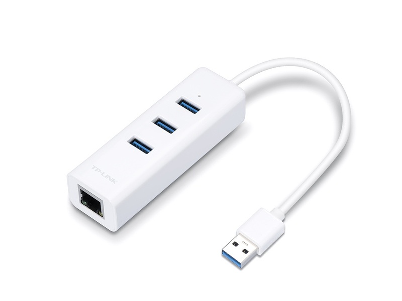 Zdjęcie produktu: TP-Link UE330 USB 3.0 to Gigabit ethernet RJ45 10/100/1000Mbps + HUB USB 3.0